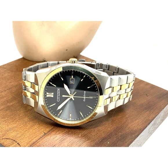 Citizen Mens Watch BM7334-58E Eco Drive Black Dial Two Tone Stainless Steel 40mm - Picture 9 of 15